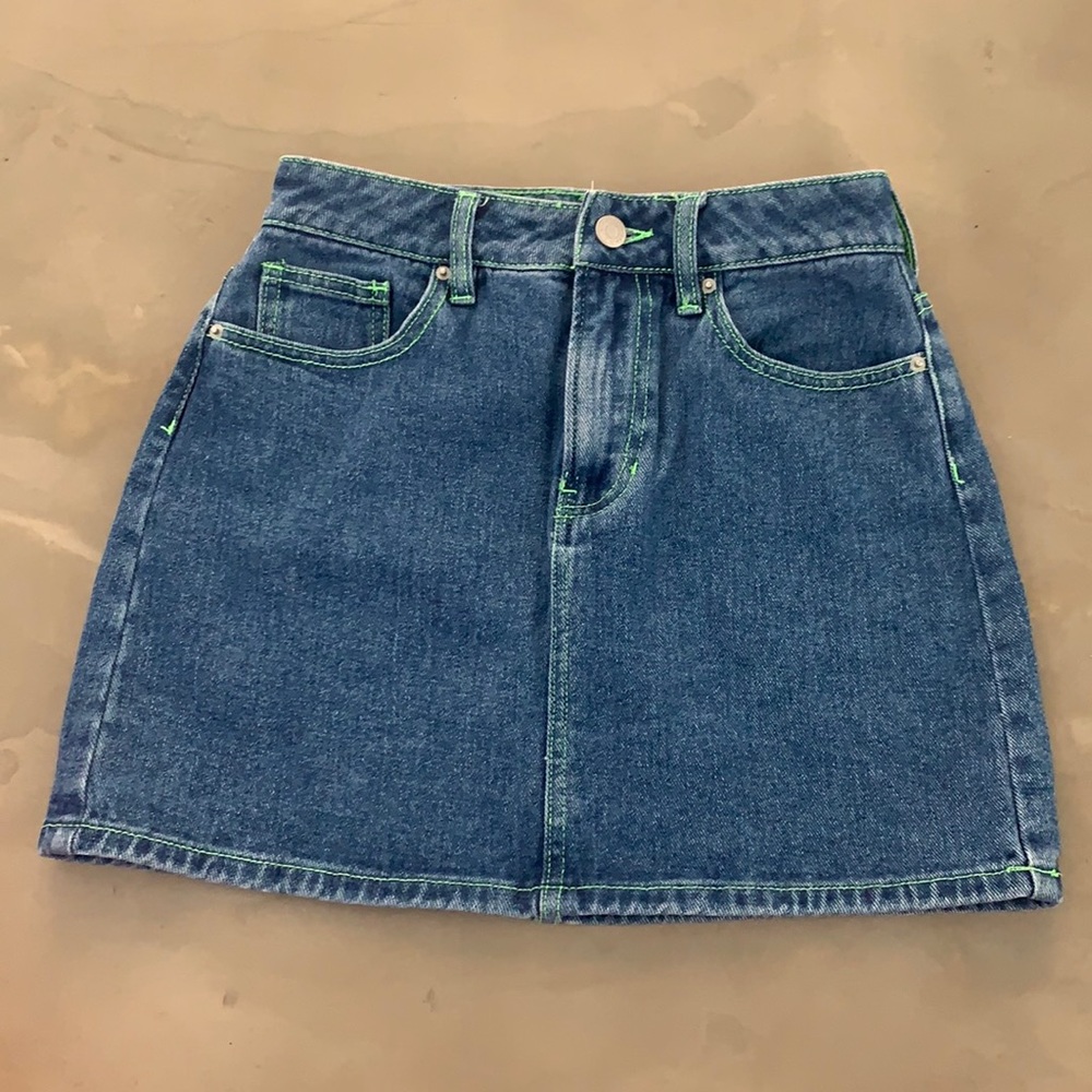 pacsun mini jean skirt 24